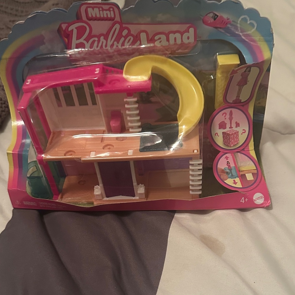 Barbie Mini Land Playset - Pink and Yellow